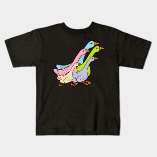 A Gaggle of Geese Kids T-Shirt